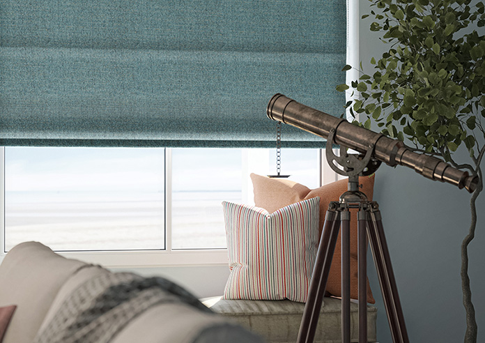 Jakarta, Cerulean - Twist&Fit Roman Blind - Image 5